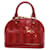 Louis Vuitton Alma Rosso Pelle verniciata  ref.1091424