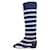 Chanel Boots White Navy blue Wool Deerskin  ref.1091586