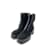 Autre Marque NON SIGNE / UNSIGNED  Ankle boots T.eu 38.5 velvet Black  ref.1091664