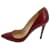 CHRISTIAN LOUBOUTIN  Heels T.eu 37.5 Exotic leathers Red  ref.1091697
