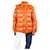Moncler Orange hooded puffer jacket - size UK 14 Polyamide  ref.1091799