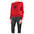 Saint Laurent Jersey rojo con logo gráfico - talla M Roja Algodón  ref.1091804