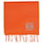 Loewe Orangefarbener Schal aus Wollmischung mit Fransen Wolle  ref.1091807
