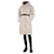 Ba&Sh Cappotto in pelliccia sintetica color crema con cintura - taglia UK 6 Crudo Poliestere  ref.1091808