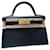 Kelly Hermès Handbags Black Leather  ref.1091818