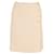 Falda cruzada con botones dorados de Chanel en lana color crema Blanco Crudo  ref.1092139