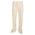 Céline Celine-Hose mit geradem Bein aus cremefarbener Wolle Weiß Roh  ref.1092140