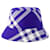 Cappello Bucket Monogram - Burberry - Lana - Blu  ref.1092153