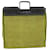 BURBERRY Hand Bag Straw Leather Green Auth bs8693 Wood  ref.1092571