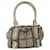 BURBERRY Nova Check Hand Bag PVC Leather Gray Auth 55854 Grey  ref.1092639