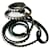 SANDRO Double ceinture cuir noirT2  ref.1092803