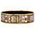 Hermès Bracelet large en émail Hermes Gold Métal Email Doré  ref.1093209
