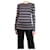 Brunello Cucinelli Dark blue lurex striped sweater - size M Wool  ref.1093679
