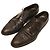 Sapatos masculinos Louis Vuitton de couro preto Brogues Oxfords com cadarço 8