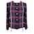 Chanel Jaqueta de tweed com acabamento em corrente com logotipo difícil de encontrar Multicor  ref.1093957