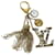 Porta-chaves LOUIS VUITTON Bijou Sack Caprice tom dourado M65724 Autenticação de LV 54608 Metal  ref.1094138