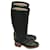 GUCCI  Boots T.eu 38.5 leather Black  ref.1096312