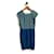 FENDI Robes T. ca 44 silk Soie Bleu  ref.1096325