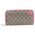 Gucci Graue GG Supreme Canvas-Geldbörse mit Herzdetail Leinwand  ref.1097901