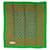 Saint Laurent Lenço verde com babados e marca floral  ref.1097903
