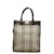 Burberry Cabas vertical House Check Toile Beige  ref.1097931