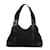 Gucci Canvas Horsebit Glam Shoulder Bag 145761 Black Cloth  ref.1097965