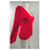 Prada V-Ausschnitt Pullover rot Baumwolle Viscose  - Ansicht 2