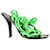 Sandalias de tacón alto con cordones Balenciaga en nailon verde neón Nylon  ref.1098182
