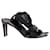 Balenciaga – Elastische Crisscross-Slingback-Sandalen aus schwarzem Leder  ref.1098191