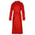 Maje Goldie Trench Coat in Red Cotton  ref.1098204
