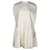 Mini-robe froncée effet cape Valentino Garavani en soie crème Blanc Écru  ref.1098205