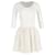 Alaïa Mini-robe à jupe perforée Alaia en coton blanc  ref.1098221