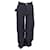 Bottega Veneta Wo Salon 03 Crinkled Utilitarian Pants in Dark Blue Cotton  ref.1098222