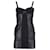 Joseph Panel Corset Dress in Black Wool and Leather  ref.1098228