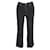 Khaite-Jeans mit rohem Saum aus schwarzer Baumwolle  ref.1098236