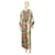 Roberto Cavalli Floral Mehrfarbig 100% Langes Seidenkleid im Maxi-Kaftan-Stil, Größe 38 Mehrfarben  ref.1098249