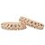 Blumarine bracciale bangle largo da donna con cristalli rosa tempestati di strass lucidi