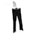 Chanel Un pantalon, leggings Cuir d'agneau Noir  ref.1098417