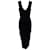 Vestido midi sin mangas de punto negro de Rick Owens Viscosa  ref.1098447