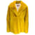 Yves Salomon Yellow Single Breasted Rex Rabbit Fur Coat  ref.1098448