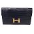 Hermès Hermes Navy Blue Shiny Gator Constance Wallet