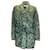 Dries van Noten Green / bege / Suéter cardigã preto de malha de lã com cinto de manga comprida Verde Viscose  ref.1098457
