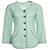 Chanel, grüne Jacke mit Wickelgürtel Baumwolle  ref.1098470