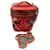 Chanel Bolsa de vinilo Roja Cuero  ref.1098471