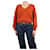 Khaite Rust orange cashmere v-neck jumper - size S  ref.1098492
