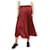 Ulla Johnson Falda midi plisada roja - talla UK 8 Poliéster  ref.1098497
