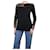 Ermanno Scervino Black lace-trimmed sweater - size UK 12  ref.1098498