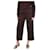Autre Marque Pantalon court en laine à jambes larges marron - taille UK 10  ref.1098516