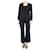 Stella Mc Cartney Pantalon court en laine à jambe large bleu - taille UK 8  ref.1098517