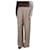 Autre Marque Brown houndstooth wide-leg trousers - size UK 14 Wool  ref.1098522